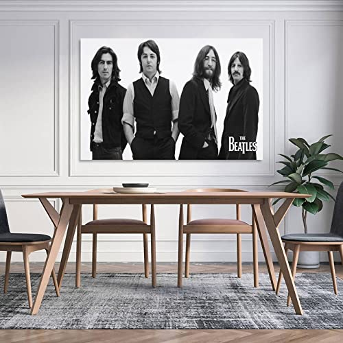 The Beatles – Poster décoratif sur toile – Noir et blanc – Décoration murale – Pour chambre à coucher familiale – 40 x… - Les Beatles, Paul McCartney, John Lennon, RIngo Starr, George Harrison The Beatles - Poster décoratif sur toile - Noir et blanc - Décoration murale - Pour chambre à coucher familiale - 40 x… – Image 5