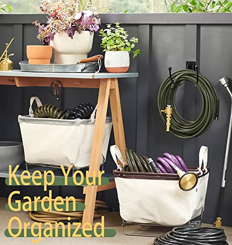 Garden Hose Holder: Outside Heavy Duty Water Hose Hanger Rack - 2 Pieces Wall Mount Metal Hose Storage Hook For Outdoor - Qn-03 #TOP2