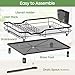 Dish Drying Rack, Stainless Steel Rustproof Dish Rack for Kitchen Counter, Sturdy Dish Drainer with Drainboard, Drainage, Utensil Holder for Various Kitchenware, 16.2