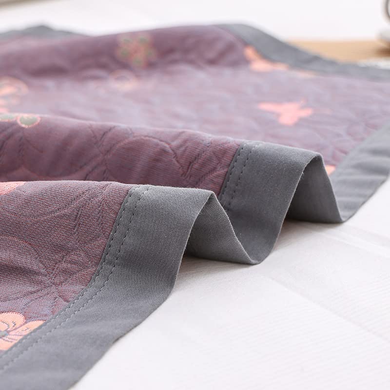 Couverture coussin floral coton teint en fil 55x80cm protège lit lavable