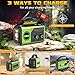 30000mAh Hand Crank Emergency Radio,AM/FM NOAA Weather Radio with Power Bank Cell Phone Charger,Solar Radio with LED Flashlight,USB Charged,Compass,SOS Alarm Camping & Survival(Grass Green)