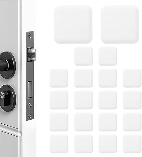 Miniatura 1 de 20 piezas de parachoques de silicona para puerta, topes de puerta protectores de pared contra pomos de puerta, protectores autoadhesivos para pomos