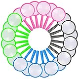 24 Pezzi Lente Dingrandimento Bambini, Hilloly Mini Lenti ingrandimento, Lente Ingrandimento Bambini Lente D'ingrandimento in Plastica per Libri di Lettura per Anziani