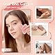 Flagest Gua Sha Gesichtsbehandlung mit Rosenquarz Herzform Guasha Board JKratz-Massage Tool Anti-Falten Werkzeug für Gesichts-Scraping - Heart Shape Jade Trigger Point Treatment on Face