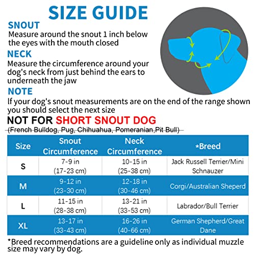 Gentle Dog Muzzle For Small, Medium, Large Dogs, Safely Secure Comfort Fit Muzzle To Prevent Barking, Biting And Unwanted Chewing, Soft Neoprene Padding, Included Training Guide (Small, Red) #TOP2