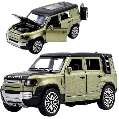 Image of KAVANA 1:32 Scale DieCast Metal Defender Pull Back Action Openable Doors, Metal Cars for Kids Toys,car Toys for Kids 5 Years 12, Car Toy Realistic Miniature Model Gift 2+yrs Girls Boys Random Colors