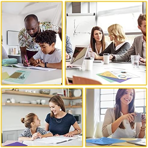 24 Pack A4 Coloured Folders , A4 Clear Plastic Wallets File Covers Open Top , Side Cut Flush Folders , Wallet Pockets Presentation Project Folder , Clear Plastic Folder Cover