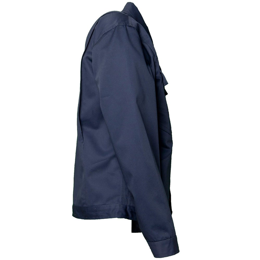 Planam Arbeitsjacke Hydron Blau - Leichte Arbeitsschutzjacke | 4 Taschen & Verdeckte Knopfleiste