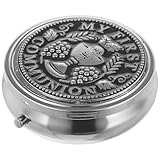 OSALADI Caja de Joyería Metálica Retro para Collares, Joyero Multifuncional de Aleación de Zinc Resistente, Estuche Compacto para Almacenamiento y Decoración de Escritorio, Adecuado