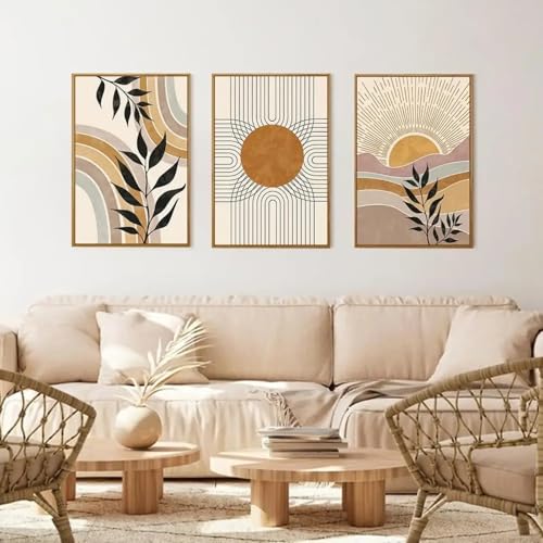 Impression sur toile abstraite bohème soleil du désert TONGYINLI 70x100cm