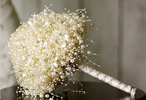 Somnr New 200 Feet Roll White Pearl String Party Garland Wedding Centerpieces Bridal Bouquet Decoration Som018 #TOP3