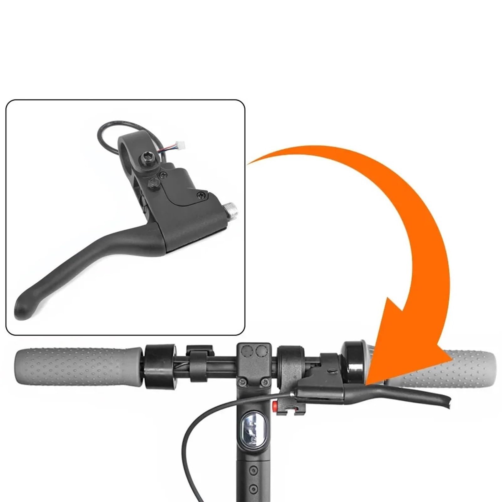 Maniglia del Freno Compatibile for Lo Scooter Elettrico Segway Ninebot Max G30 Leva del Freno Accessori for la Guida del Freno a Dito for Skateboard in Lega di Alluminio