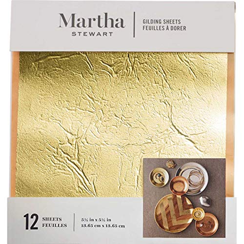Martha Stewart Crafts Martha Stewart Gold Decoupage Gilding Sheets, Gold