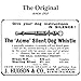 ACME original 'silent' dog training whistle no. 535. Adjustable frequency. Instruction leaflet included. Made in the UK. Good sound quality. Weather-proof. Solid brass with nickel plated finish