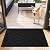 hicorfe Indoor Doormat,Front Back Door Mat TPR Backing Non Slip Mats 20"x31.5" Absorbent Resist Dirt Entrance Doormat Inside Floor for Entryway Washable Low-Profile (Black)