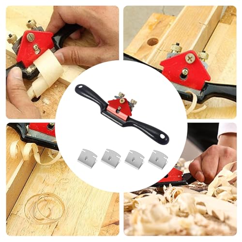 GIONAR Wood Plane, 9 Inch / 210 mm Planers for Wood, Spokeshave Tool with 4 Replacement Blades, Woodworking Tools for Woodworking and Manual DIY Enthusiasts 7 GIONAR Wood Plane, 9 Inch / 210 mm Planers for Wood, Spokeshave Tool with 4 Replacement Blades, Woodworking Tools for Woodworking and Manual DIY Enthusiasts - Image 7