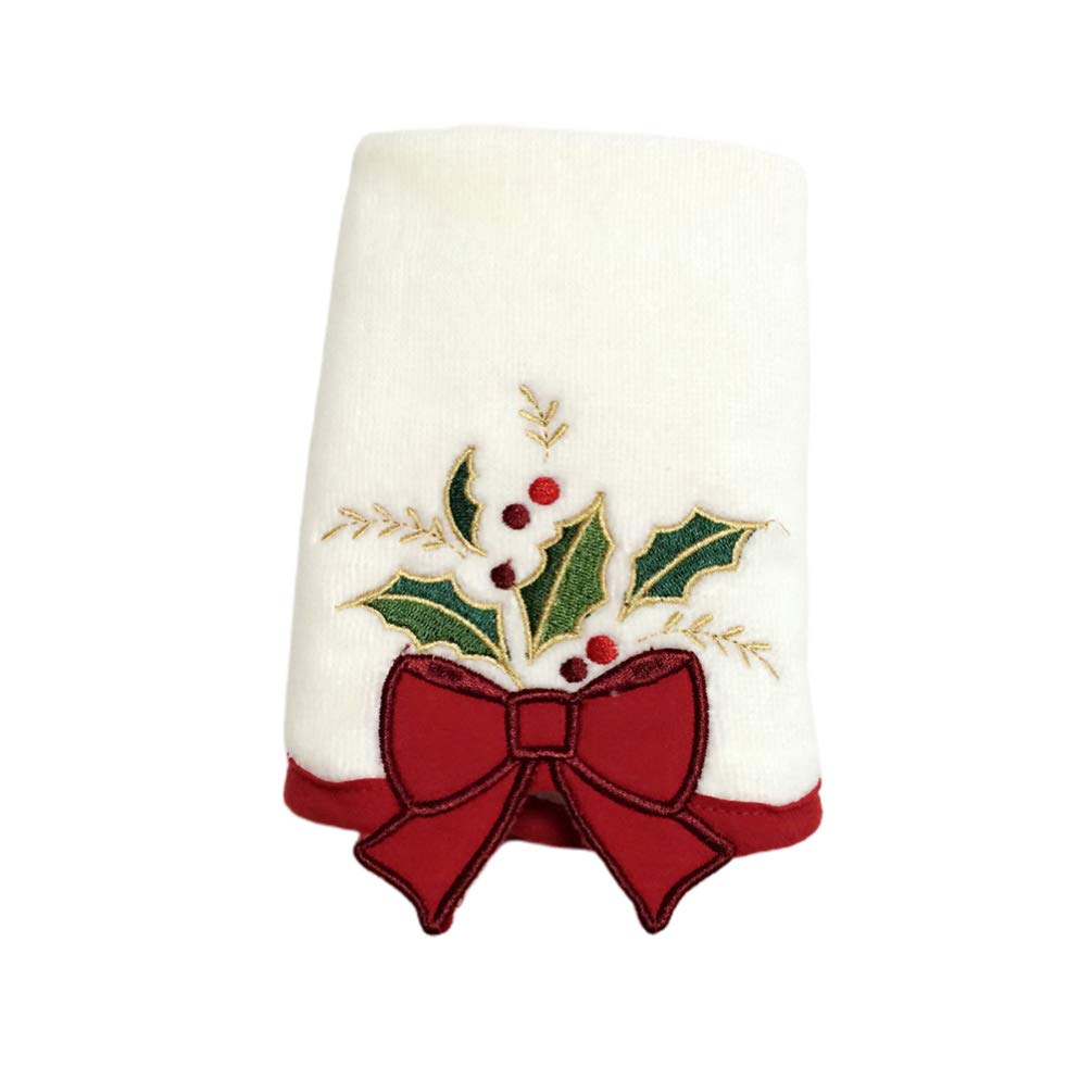 SOIMISS Christmas Tea Towels Hand Towels for Christmas Washcloth Organic Face Kitchen Xmas Hand Facial Facial Embroidered