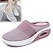 juxia Chaussures De Marche à Enfiler à Coussin d'air pour Femmes - Chaussures De Marche Orthopédiques pour Diabétiques, Chaussures De Plage Décontractées Respirantes pour Femmes (38,Rose)