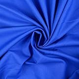 Baumwolle-PETRA-uni/einfarbig-Meterware - Öko Tex - 0,50 m Schritte-220g/lfm-Fahnentuch - Baumwollstoff - Webware - Segeltuch-48 Farben-Kleiderstoff (Königsblau-5027-PETRA)