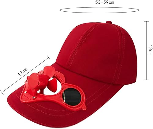 Miniatura 3 de Gorra para ventilador de energía solar, gorra de béisbol y golf para refrescar tu cara en el sol caliente de verano