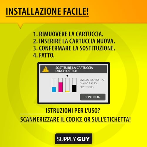 6 Cartucce per Stampanti con Chip compatibile con