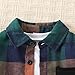 Voxikodex Size 2 3 Years Toddler Boys Clothes Plaid Shirts Sweatshirts & Cargo Pants 2PCS Little Boys Fall Fashion Outfits Sets Green(2-3T)