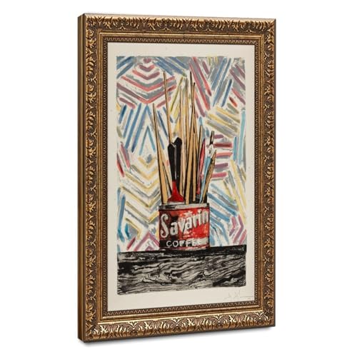 Toile Savarin by Jasper Johns pour habiller un mur vide de bureau
