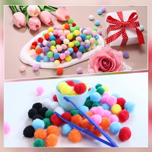Mini Pompons PATIKIL pour Finitions Vêtements et Arts DIY - 6