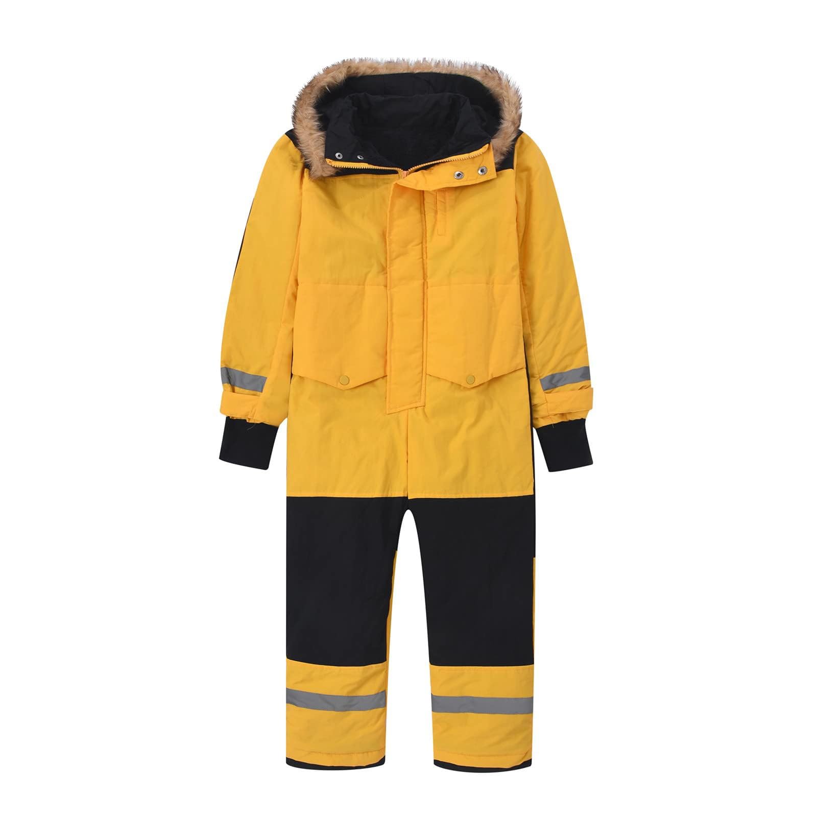 Generisch Combinaison de neige pour fille - Combinaison de ski thermique d'hiver - Coupe-vent - Combinaison d'extérieur - Softshell - Vêtement d'hiver chaud pour enfants
