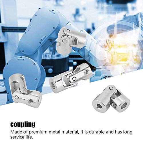 2 Pcs 2mm to 10mm Universal Joint Shaft Coupling with Screws 19 Sizes Motor Shaft Coupling Universal Joint Connector for RC Model Motor