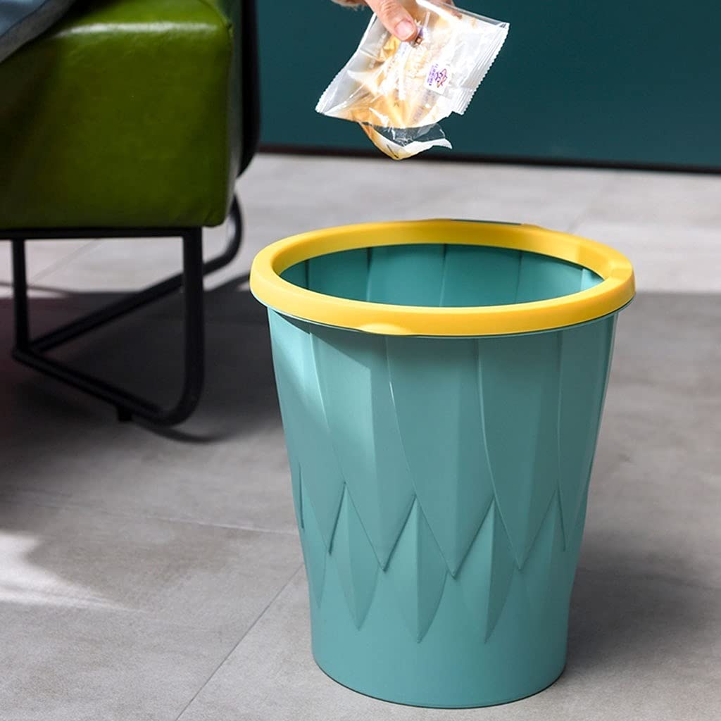 Kosz na śmieci Typ klamry kosz na śmieci domowe kreatywne biuro kuchnia kosz na śmieci bez pokrywy kosz na papier odpadowy salon łazienka kosz na śmieci Papeleras Para Cocina (zielony)