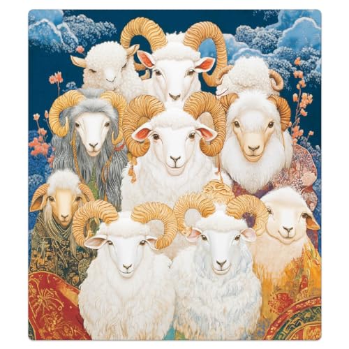 Panel frontal magnético Mexpekil Art Sheeps decorativo de cocina