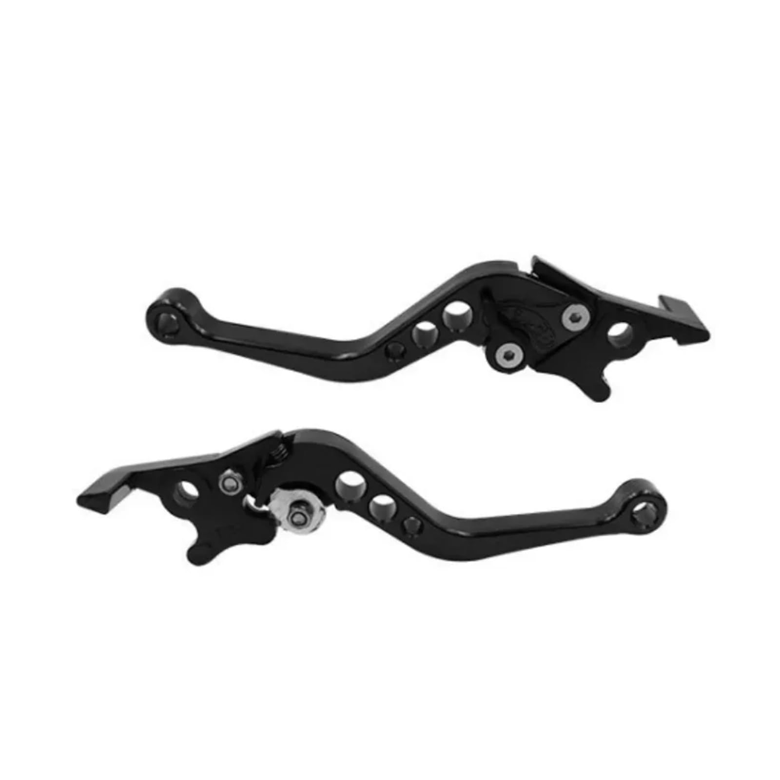Ywqjiopm Black Motorcycle Brake Clutch Lever 1 Pair Motorcycle Adjustable Hand Lever Brake Handle Grip Motorcycle Grips Brake Clutch Levers Handlebar Grips Accessories
