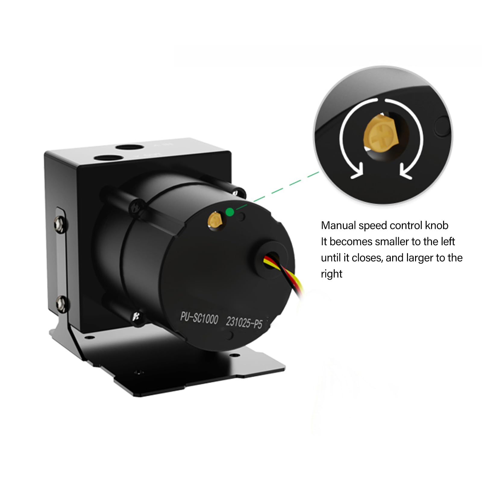 Potente refrigeración por agua PC bombeo disipación de calor 1200L/H velocidad ajustable edificio bombeo M18W PC
