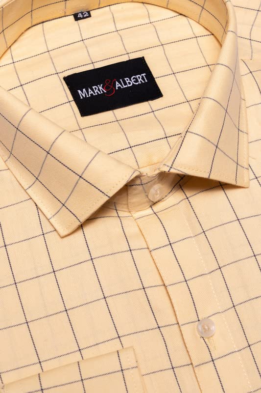 Image of MARK & ALBERT Men's Cotton Formal Shirt