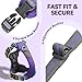 VIVAGLORY Easewalk Hundegeschirr, Anti Zug Hundegeschirr für Training & Spazieren, Anti Zieh Geschirr Welpengeschirr Mit Griff, Ausbruchsicher & Non-Stop für Welpe Hunde, XS, Lila - Patterned