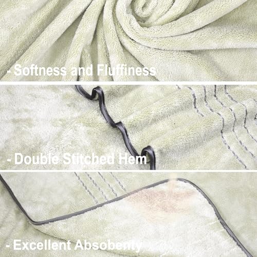 Image of Cortina Premium Solid Towels for Bath 70 x 140 cm 500 GSM Microfiber Bath Towels, Ultra Soft, Highly Absorbent & Quick Dry for Gym, Beach & Bathroom Towels for Men, Women & Kids Color : White