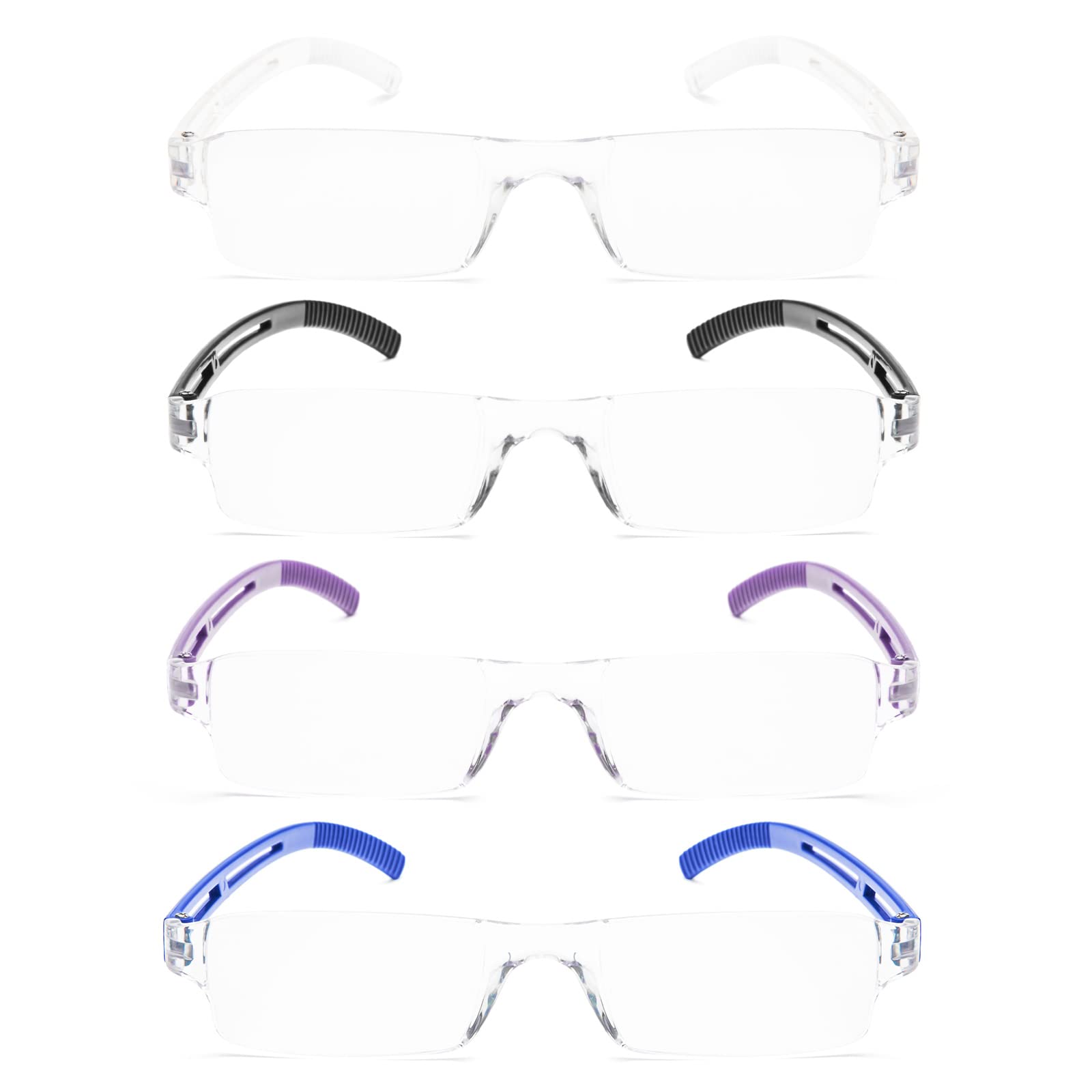 KoKoBin Frameless Reading Glasses, Vision Aid with Blue Light Filter, Anti-Blue Light - Image 3