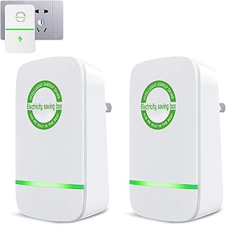 Home Stop-Watt Energy Saving Device, Stopwatt Energy Saving Device Elon Musk, Rated Electricity Saving Device, Electricity Saving Box Household Office Market Device US Plug 90V-250V 30KW (White-2PCS)