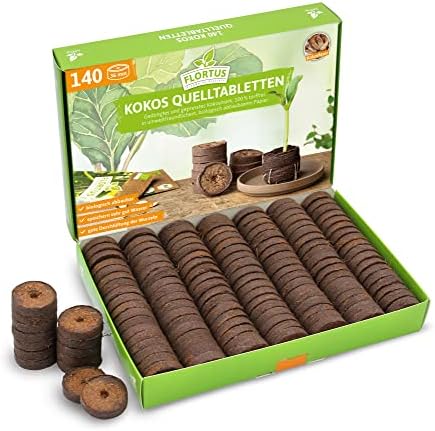 200 Kokos Quelltabletten 30mm - Torffrei Für Pflanzen & Sämlinge