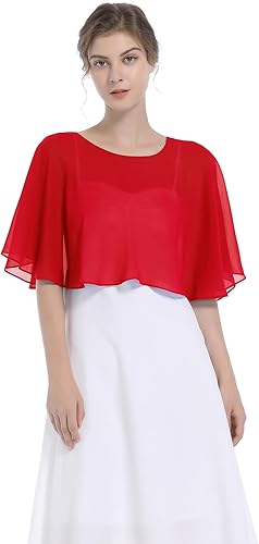 Miniatura 6 de Capelet nupcial de la boda de la gasa del cordón del encogimiento de chales y envolturas para el vestido de noche