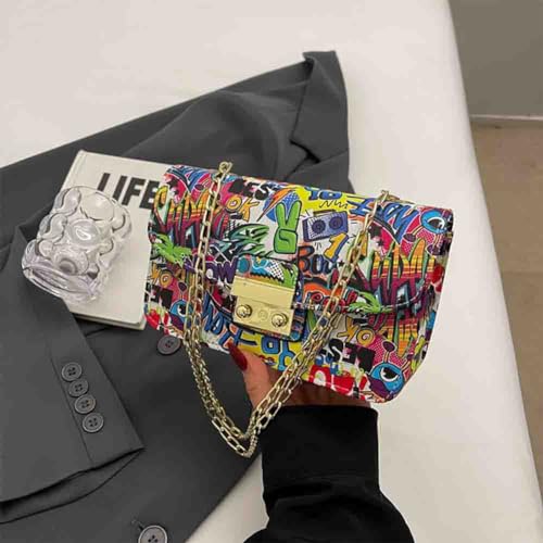 Bolso de hombro estampado de moda para mujer miniatura 2