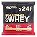 Price comparison product image Optimum Nutrition Gold Standard Whey Protein Powder Sachets with Glutamine and Amino Acids. Protein Shake by ON - French Vanilla Crème, Pack of 24, 24 x 31g