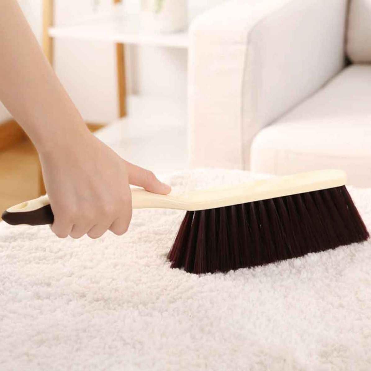 Anti-Static Bed Brush with Long Handle and Tail Hanging Hole Design, Pp Material Bed Cleaning Brush for Home and Carpet Use, for Housewarming and Everyday Cleaning