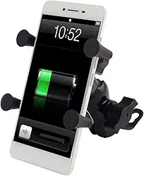 Suporte de Celular para Moto com Carregador USB, Kit 2 Unidades, para Entregadores Ideal para Motoboy Ifood Uber