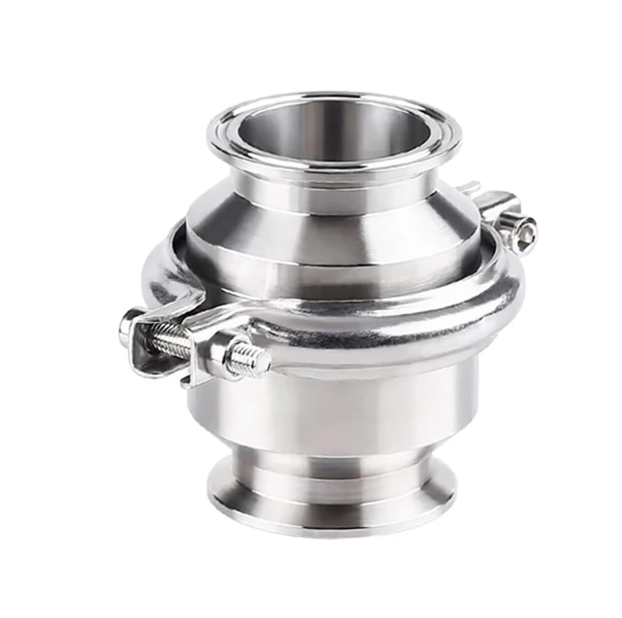 Válvula de retención de triple abrazadera de acero inoxidable 304, válvula antirretorno de 1/2" a 2", 1 unidad(32x50.5)
