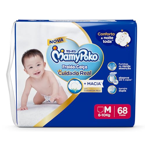 MamyPoko Fralda-Calça Premium Seca M 68 Unidades MamyPoko Fralda-Calça Premium Seca M 68 Unidades