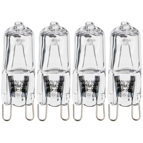 for Whirlpool Oven Light Bulb 120V 25W G9 for WPW10169757 4 PCS for Microwave...