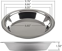 Vista 2 de Lindy's - 5M871 Lindy's Acero inoxidable 9 pulgadas bandeja para tartas, Plata