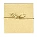 Metallic Stretch Loops, Elastic Cord Ribbon, Gift Box Bows, Pack of 50 (8 Inch, Gold)